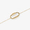 gold 4-bead spinning bracelet
