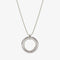 silver 4-bead fidget necklace