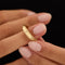 gold spinning star eternity band ring