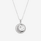 silver sphere-edged day and night spinning necklace