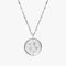 silver night sky spinning necklace
