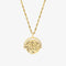 gold constellation spinning necklace