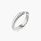silver spinning pleated ring