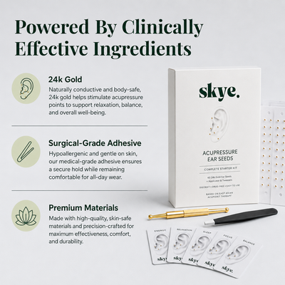 skye. Acupressure Ear Seeds – Stress & Sleep Support Kit