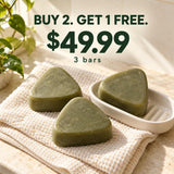 Buy 2, get 1 free. Three Korean Scalp Revival Bars for $49.99.